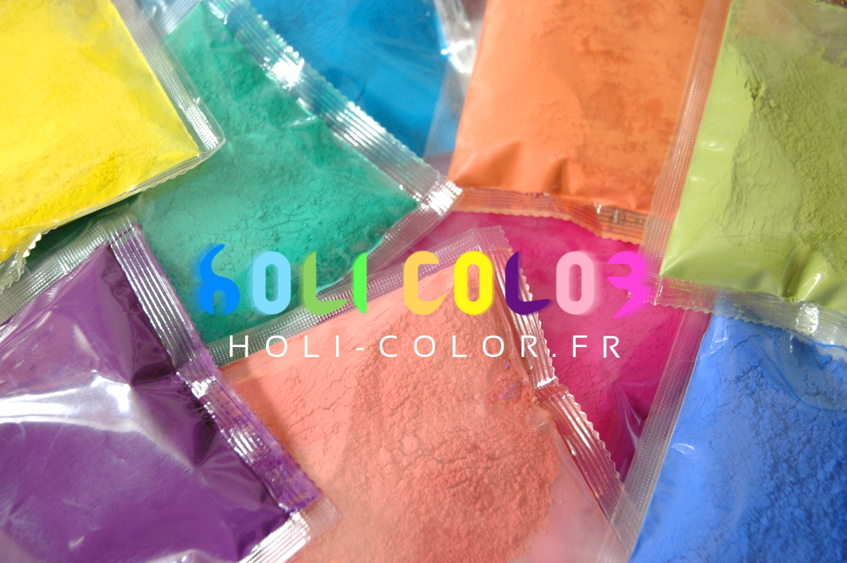 Mélange de poudres colorées Holi-Color
